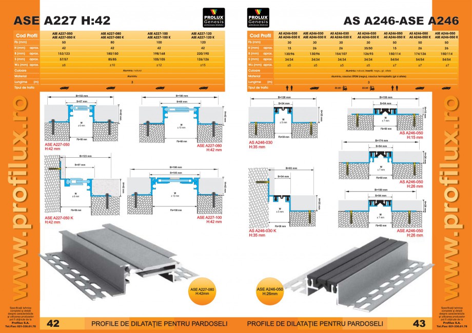 Pagina 22-Profile pentru rosturi de dilatatie PROLUX MLB100, GOA603, GOA803, SCG002, MSA100, MSA125 Catalog,...