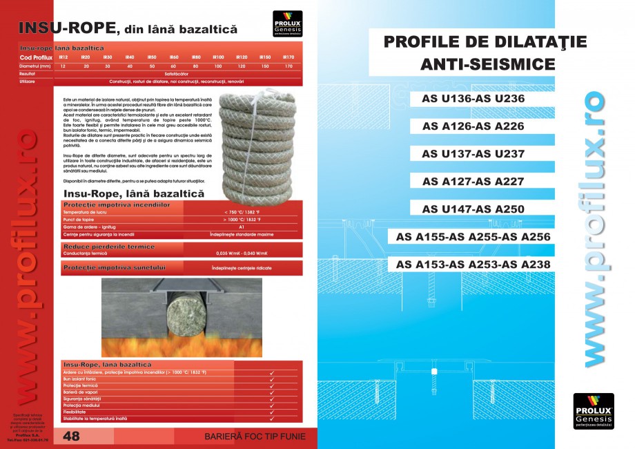 Pagina 25-Profile pentru rosturi de dilatatie PROLUX MLB100, GOA603, GOA803, SCG002, MSA100, MSA125 Catalog,...