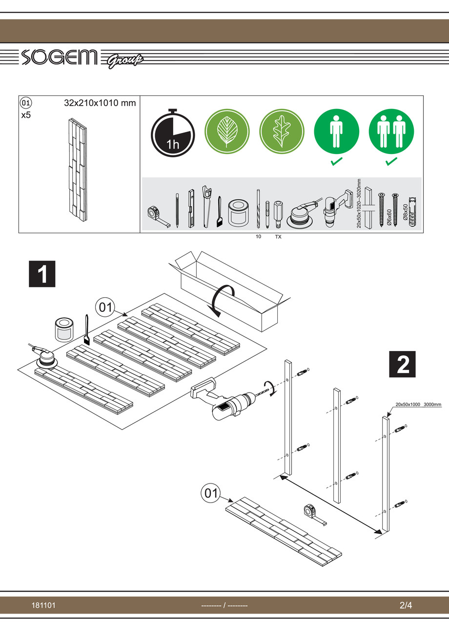 Pagina 2-Montaj panou Lambris 3D 