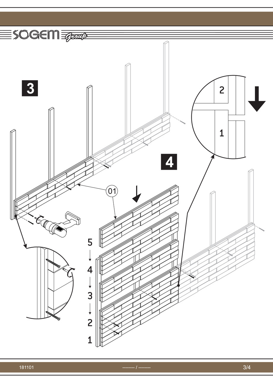 Pagina 3-Montaj panou Lambris 3D 