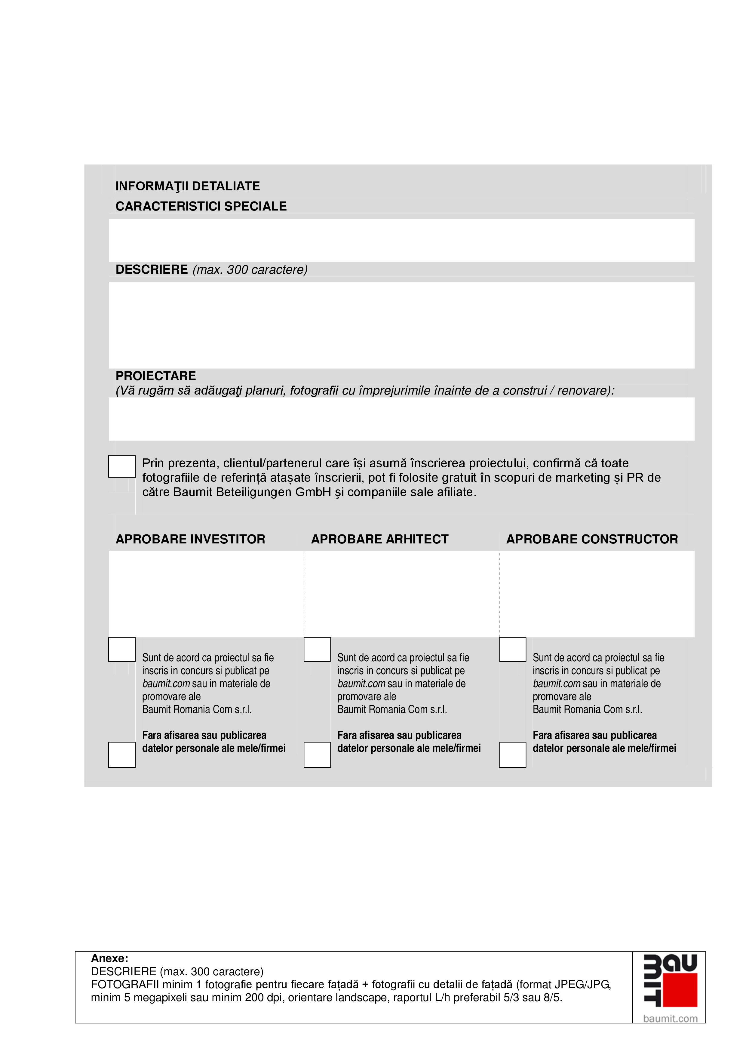 Pagina 2 - Formular participare 