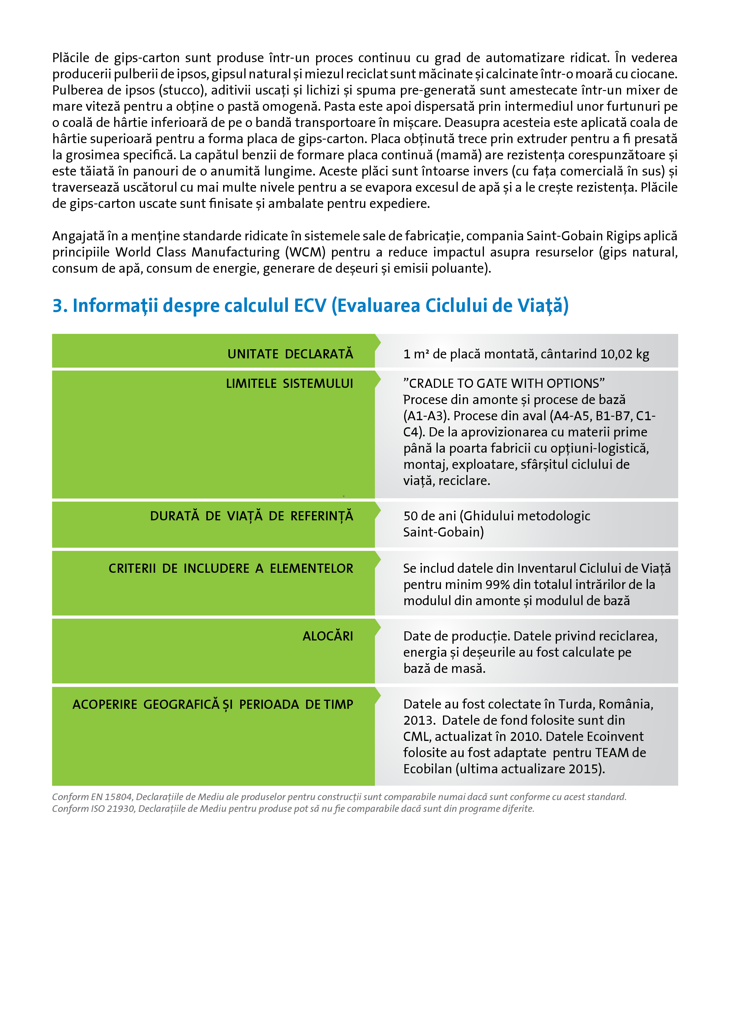 Pagina 4 - Declaratie de mediu pentru Rigips RF tip F 12.5 