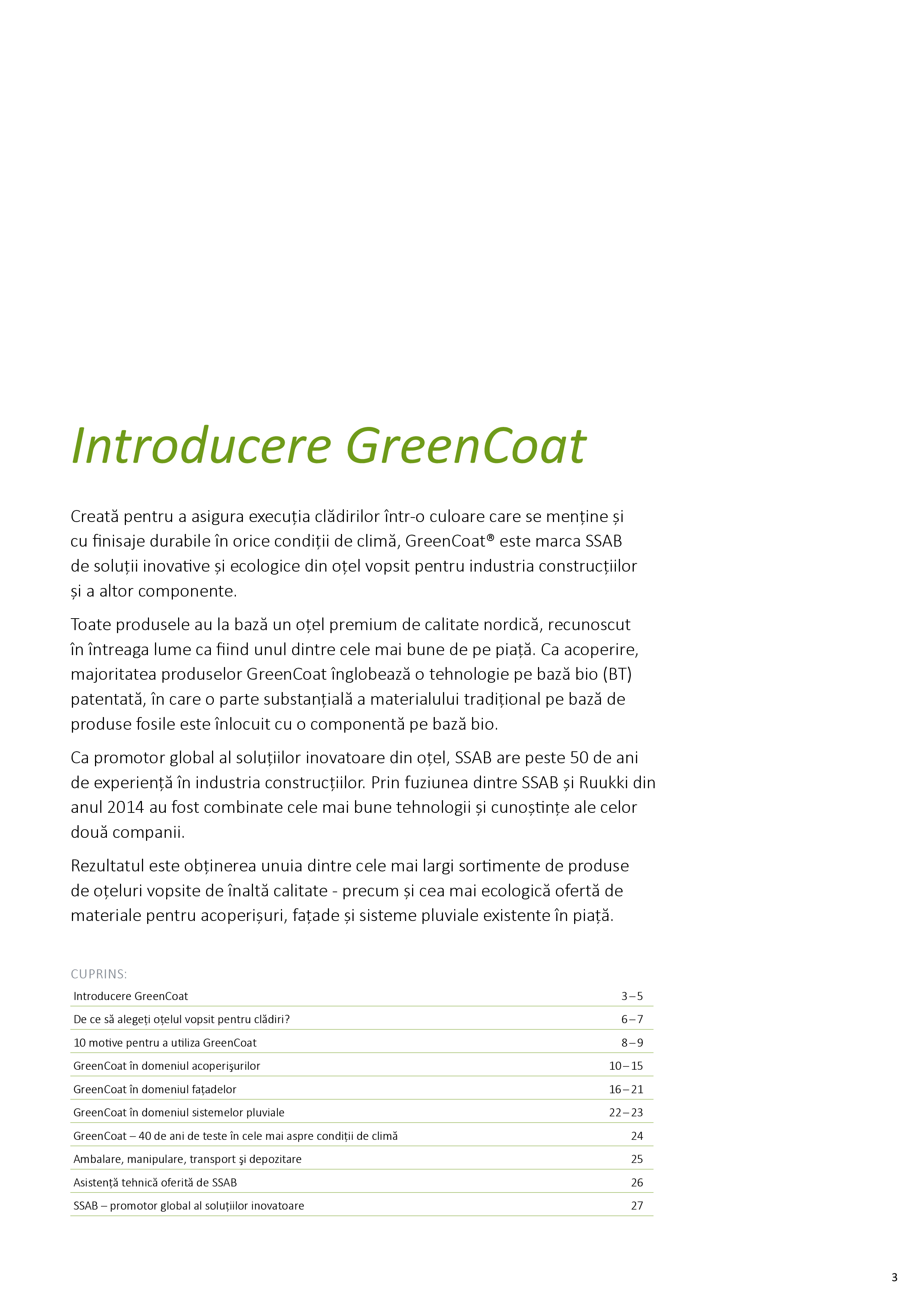 Pagina 3 - GreenCoat pentru industria constructiilor 