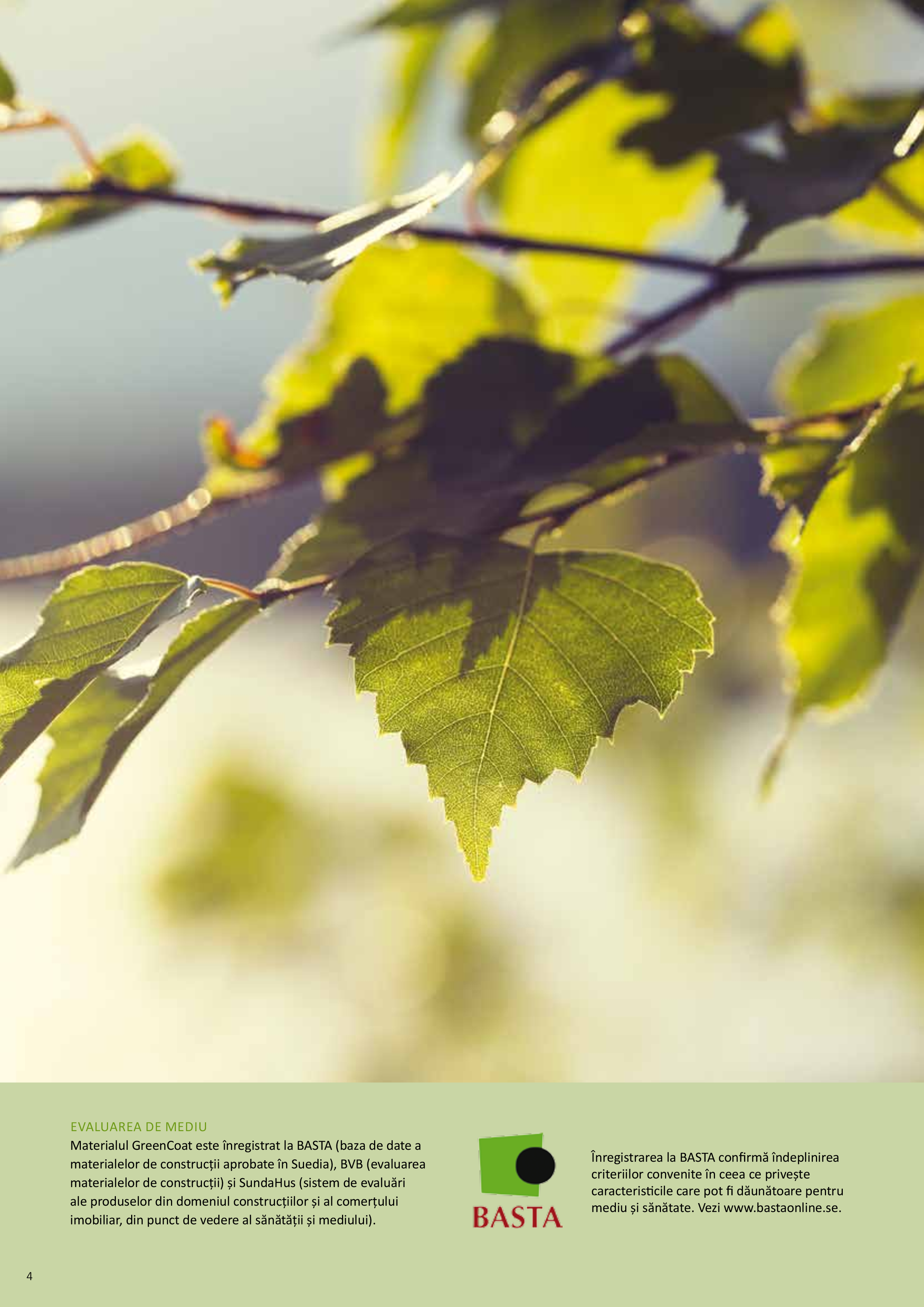 Pagina 4 - GreenCoat pentru industria constructiilor 
