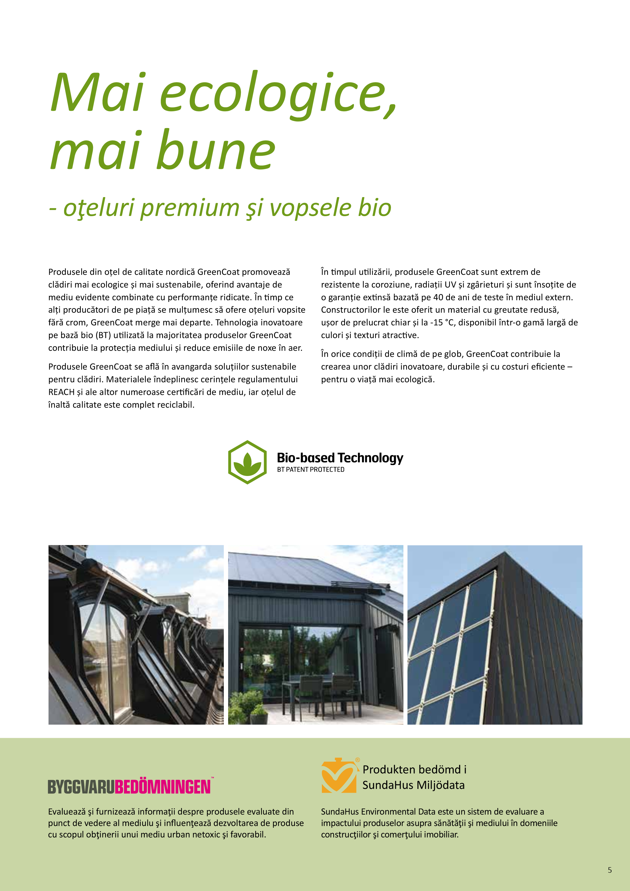 Pagina 5 - GreenCoat pentru industria constructiilor 