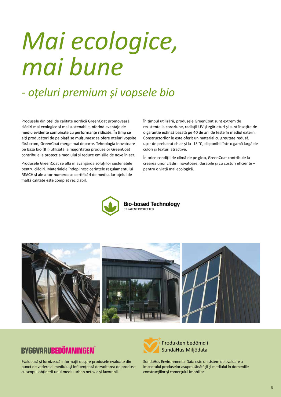 Pagina 5-GreenCoat pentru industria constructiilor 