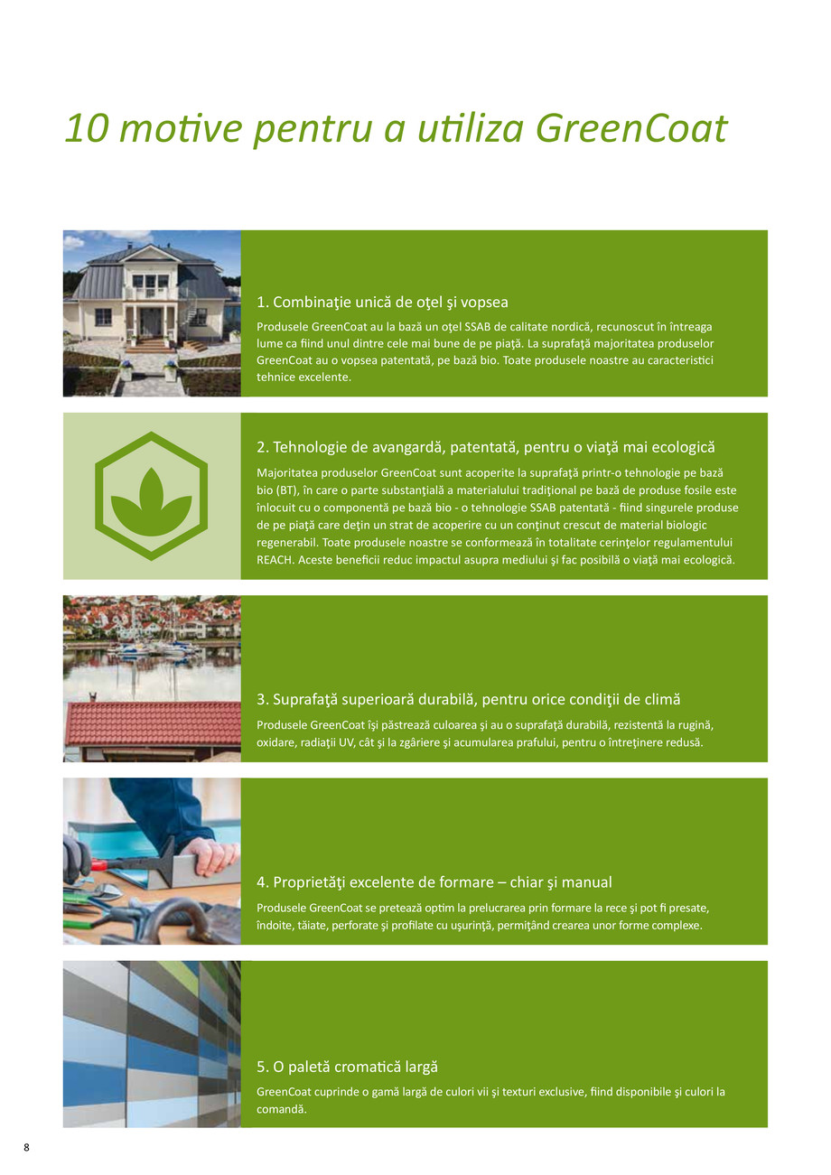 Pagina 8-GreenCoat pentru industria constructiilor 
