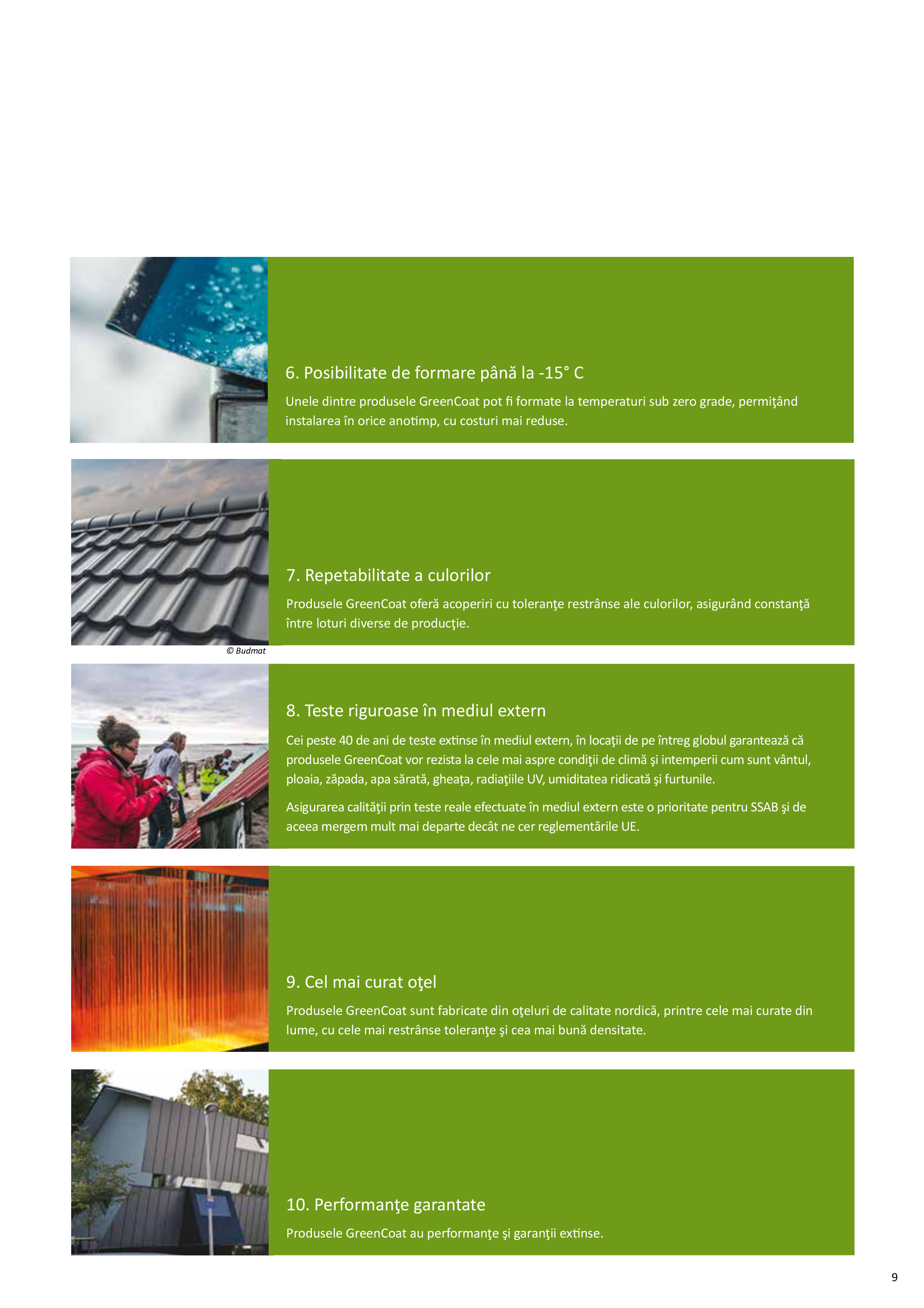Pagina 9 - GreenCoat pentru industria constructiilor 