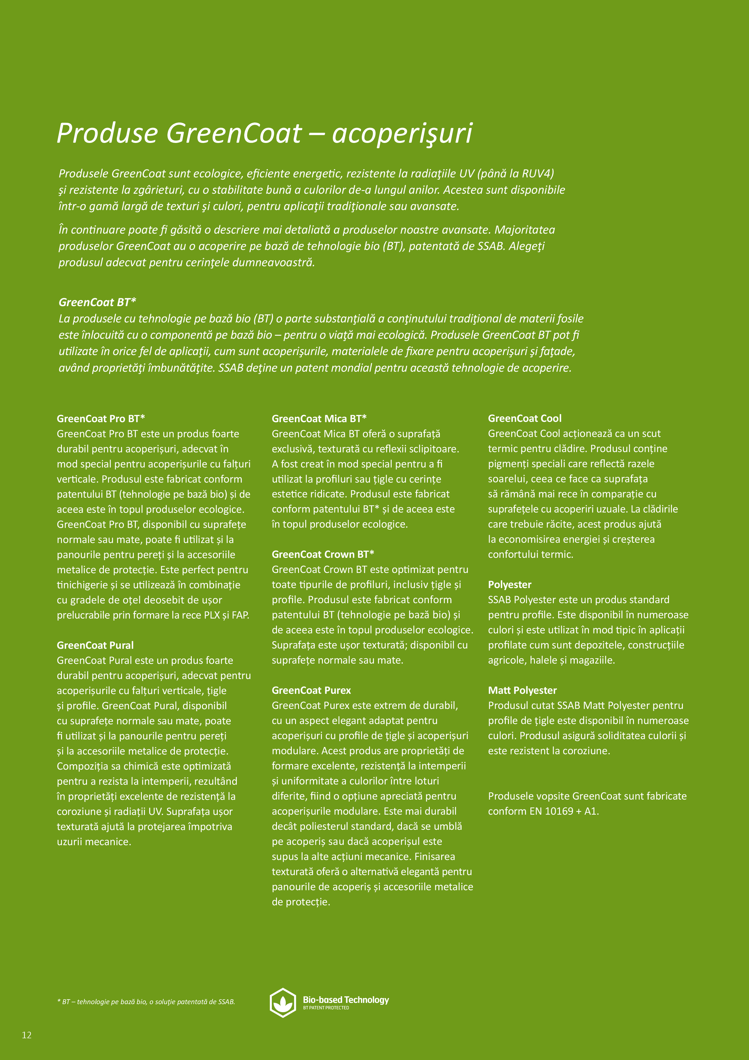 Pagina 12 - GreenCoat pentru industria constructiilor 