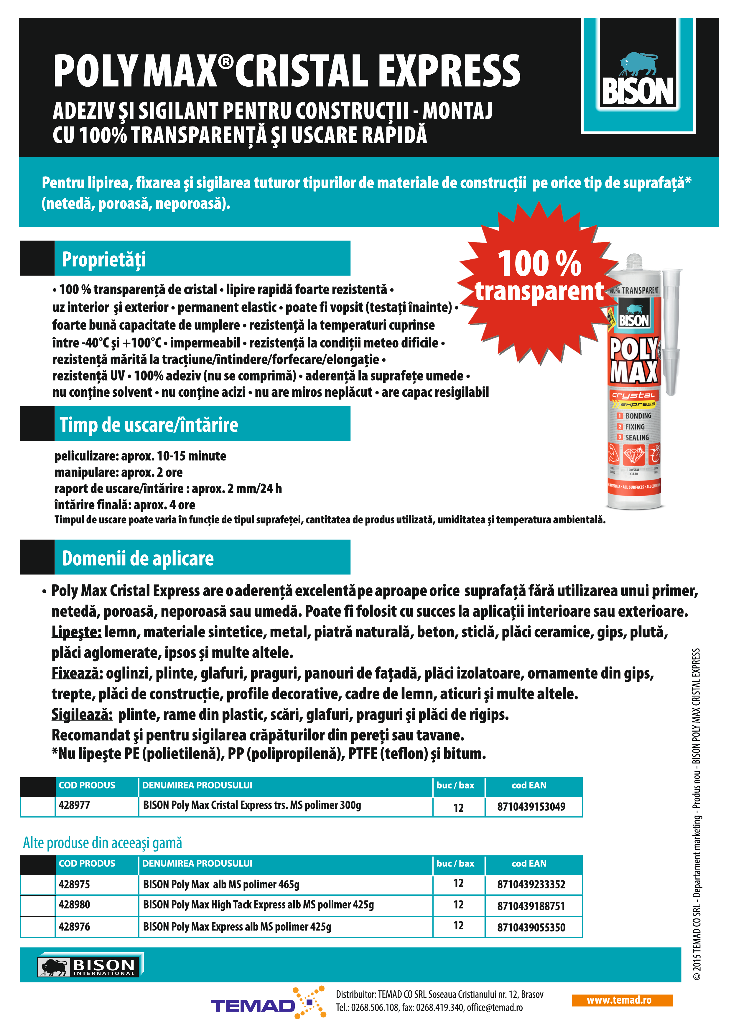 Pagina 1 - Prezentare Poly Max Crystal Express 
