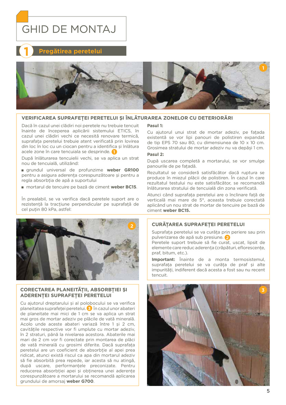 Pagina 5-Ghid montaj termosistem cu vată minerală 