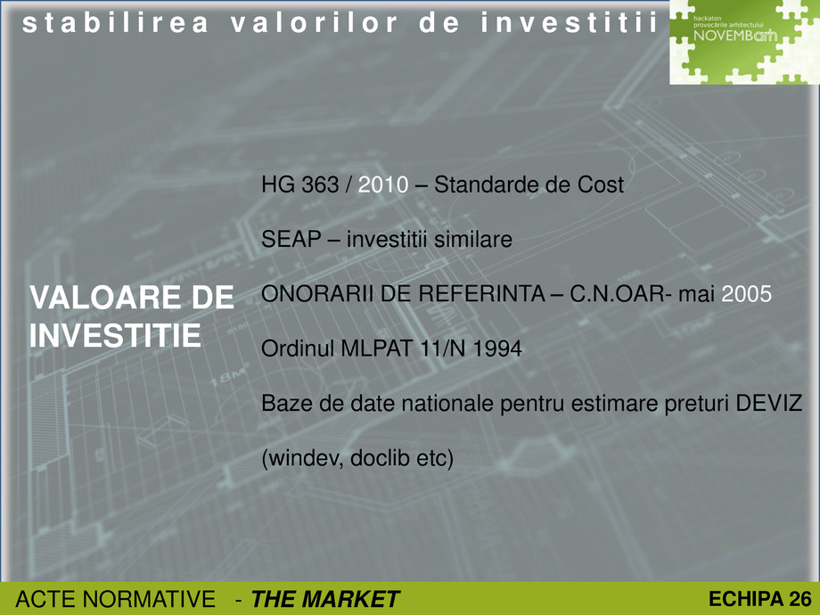 Pagina 2-Tarife de proiectare si valori de investitii 