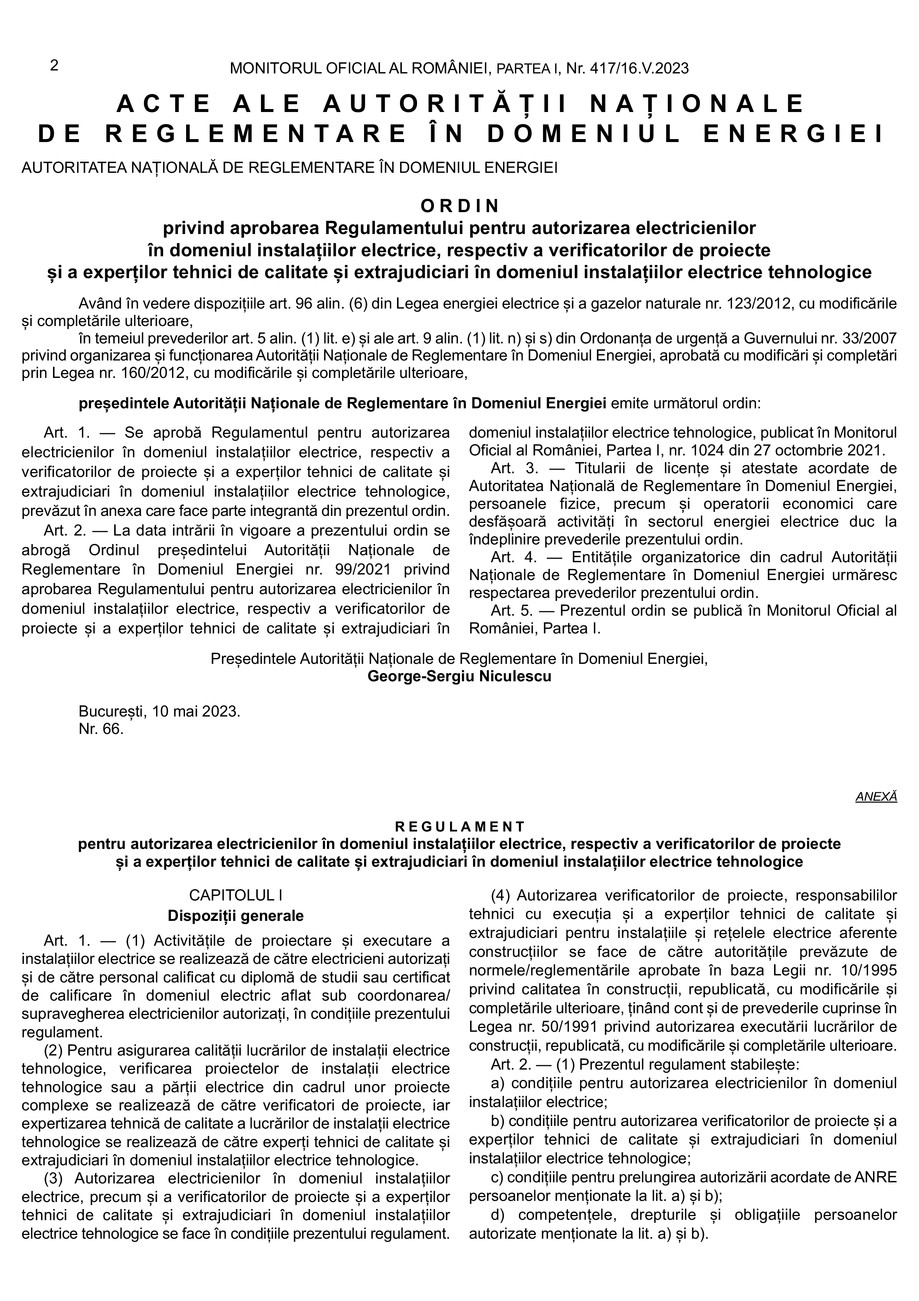 Pagina 1-Regulament autorizare electricieni 