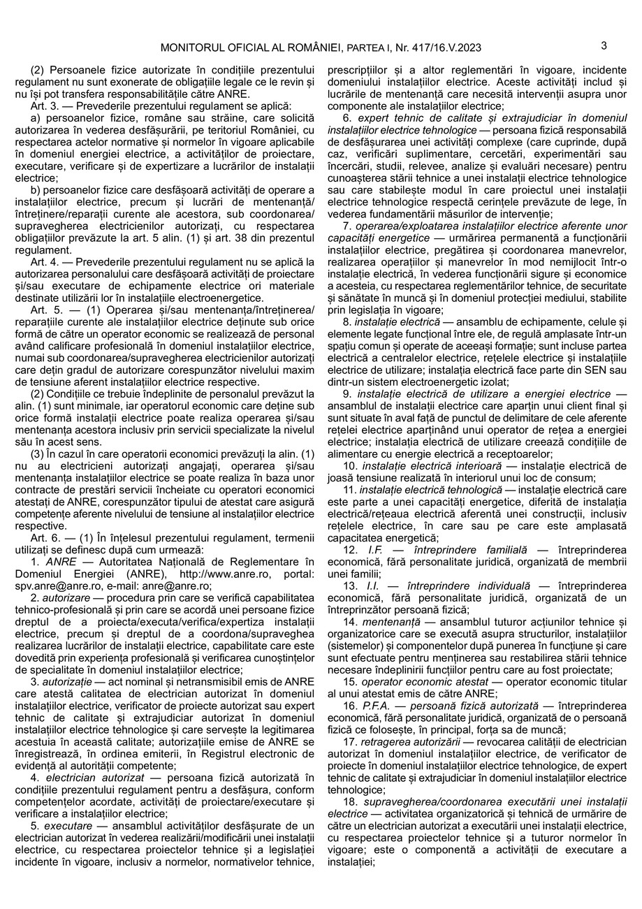 Pagina 2-Regulament autorizare electricieni 