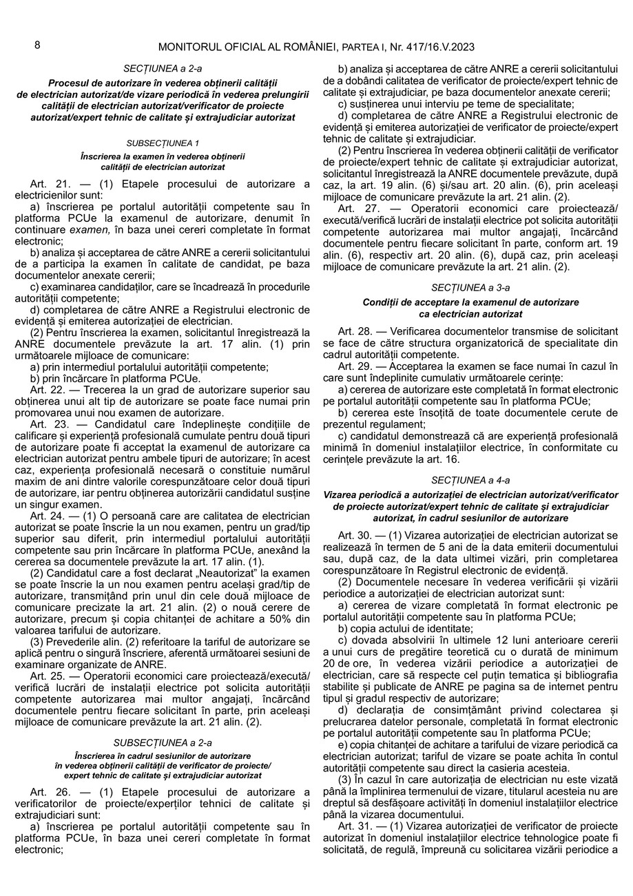 Pagina 7-Regulament autorizare electricieni 