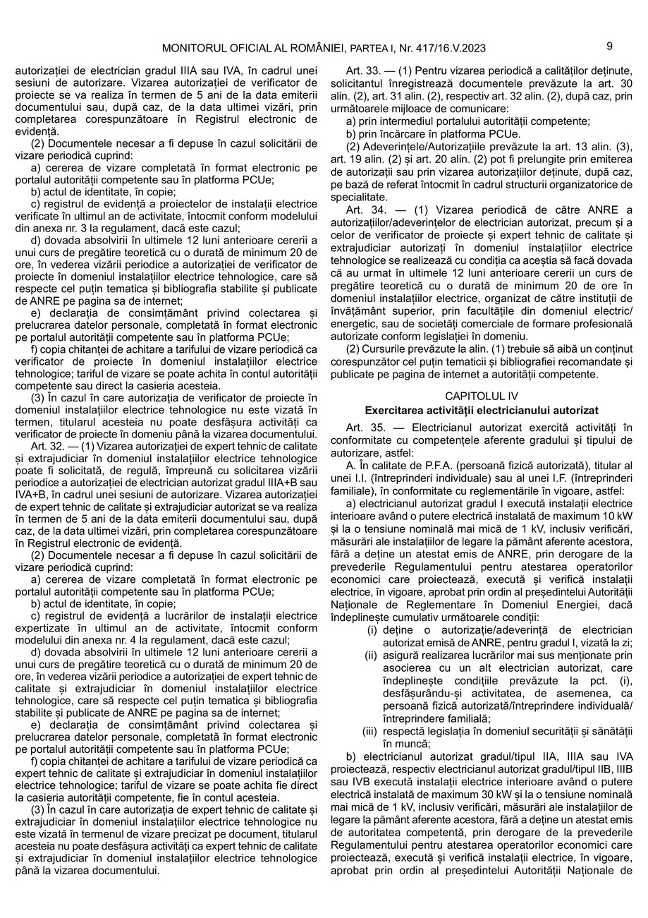 Pagina 8-Regulament autorizare electricieni 