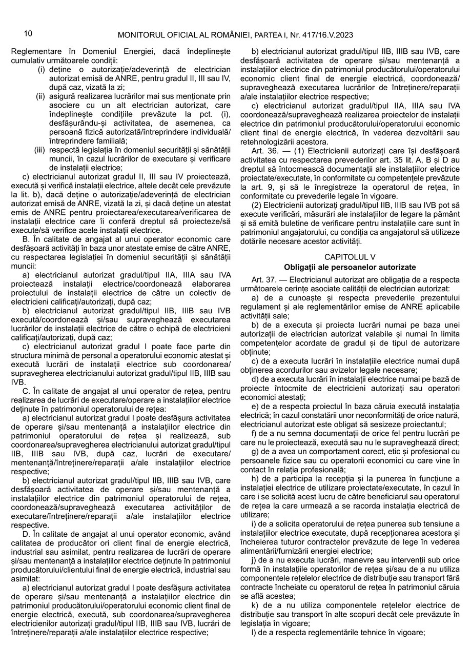 Pagina 9-Regulament autorizare electricieni 