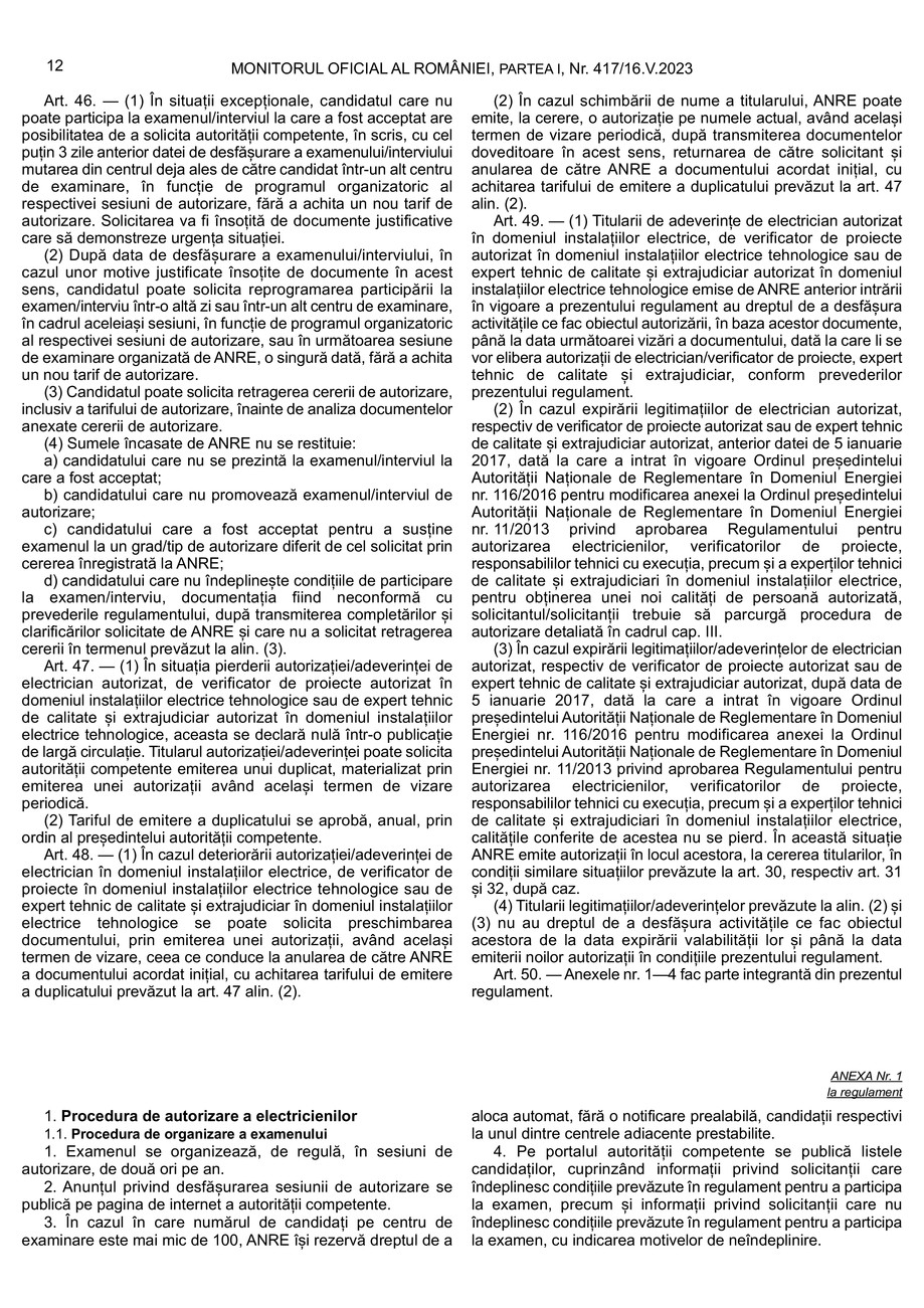 Pagina 11-Regulament autorizare electricieni 