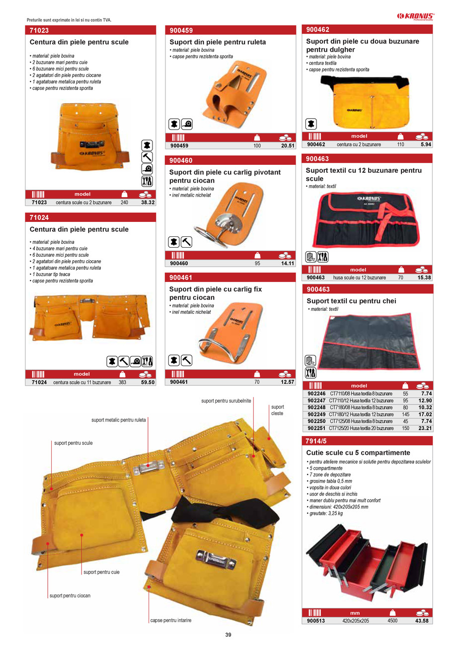 Pagina 39-KRONUS - CATALOG NOU Editia 3 / 2023 
