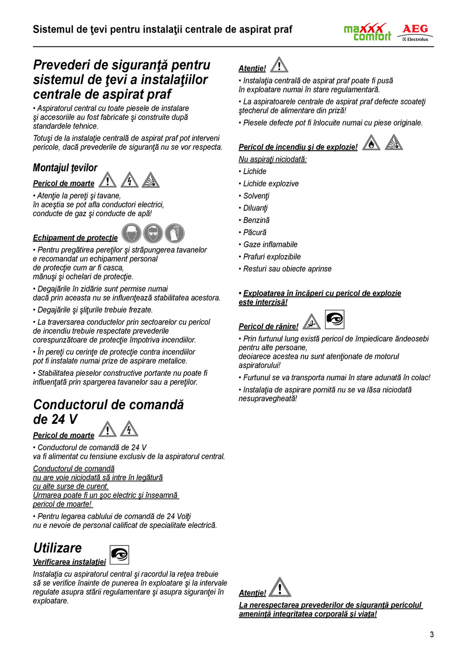Pagina 3-Instructiuni montaj tubulatura AEG 