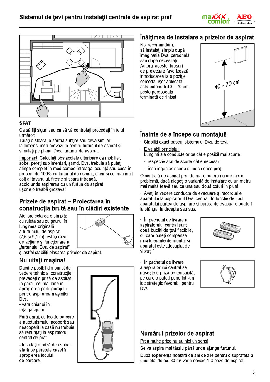 Pagina 5-Instructiuni montaj tubulatura AEG 
