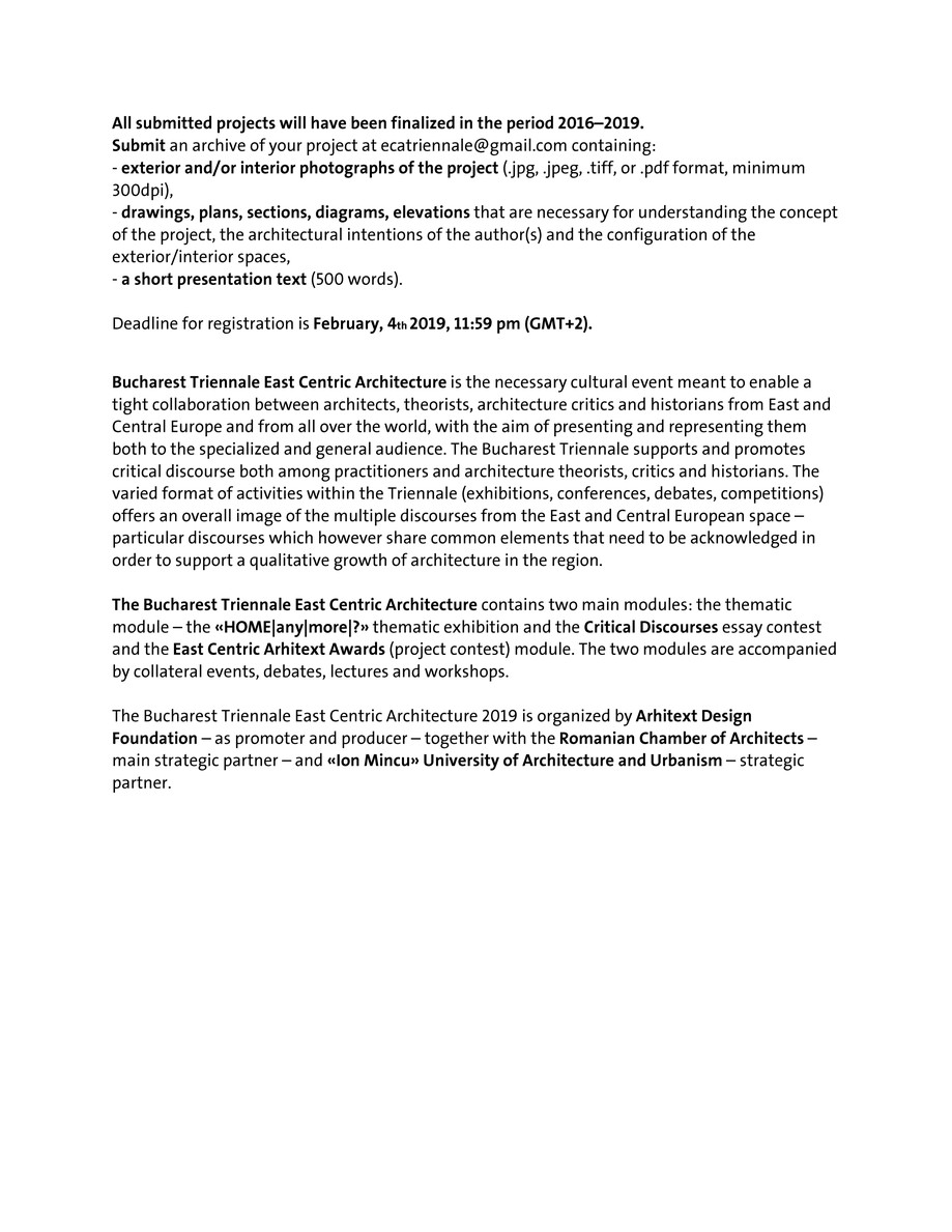 Pagina 4-Bucharest Triennale CALL THEMATIC EXHIBITION 2019 