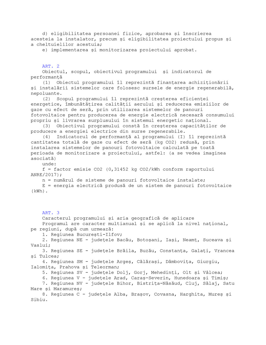 Pagina 3-Ghid de finanţare a Programului  privind instalarea sistemelor de panouri fotovoltaice  pentru...