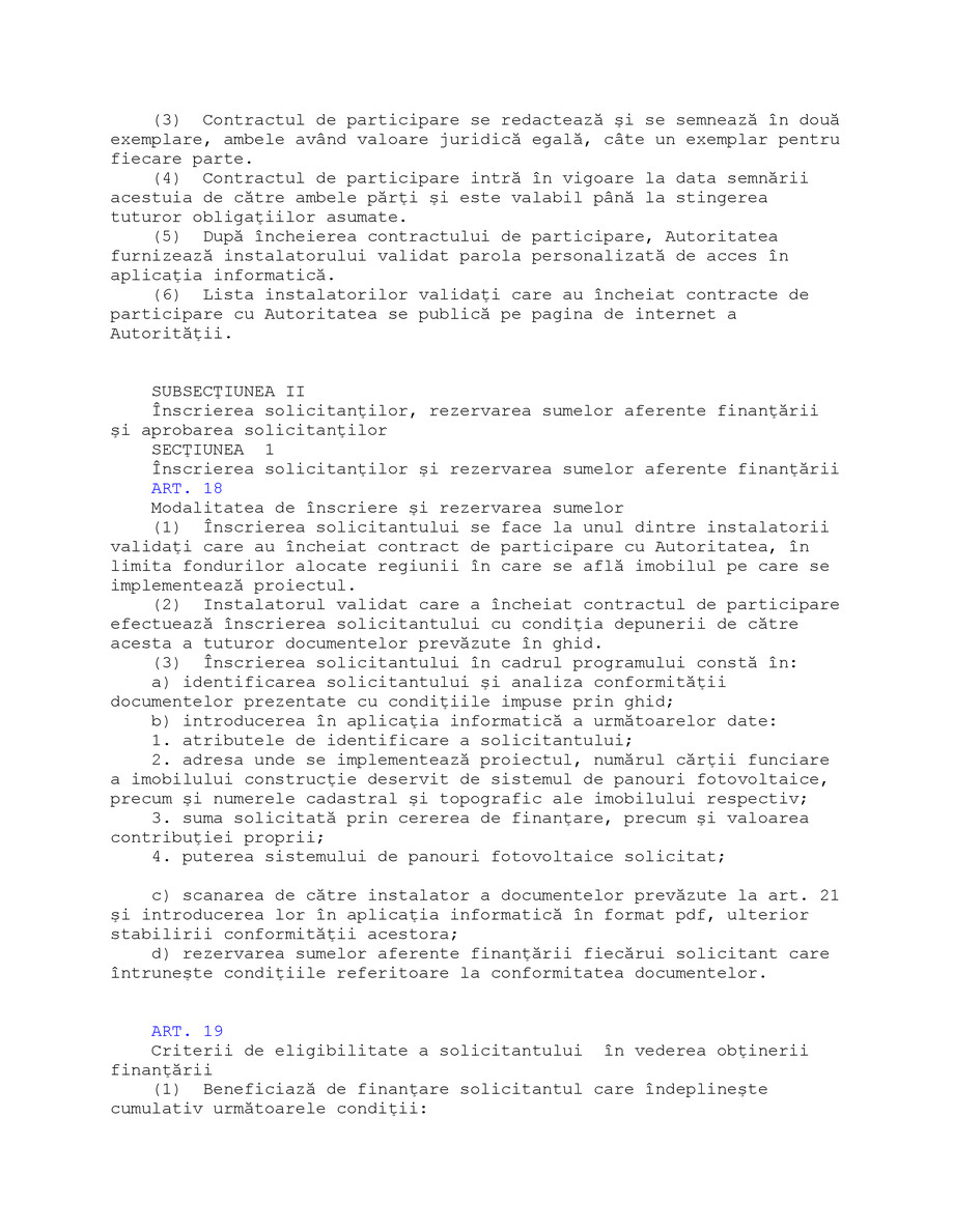 Pagina 13-Ghid de finanţare a Programului  privind instalarea sistemelor de panouri fotovoltaice  pentru...