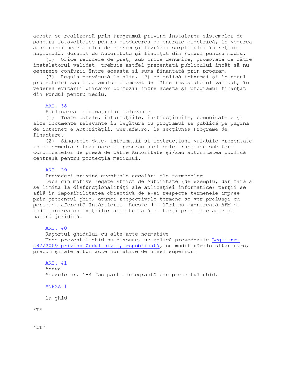 Pagina 26-Ghid de finanţare a Programului  privind instalarea sistemelor de panouri fotovoltaice  pentru...