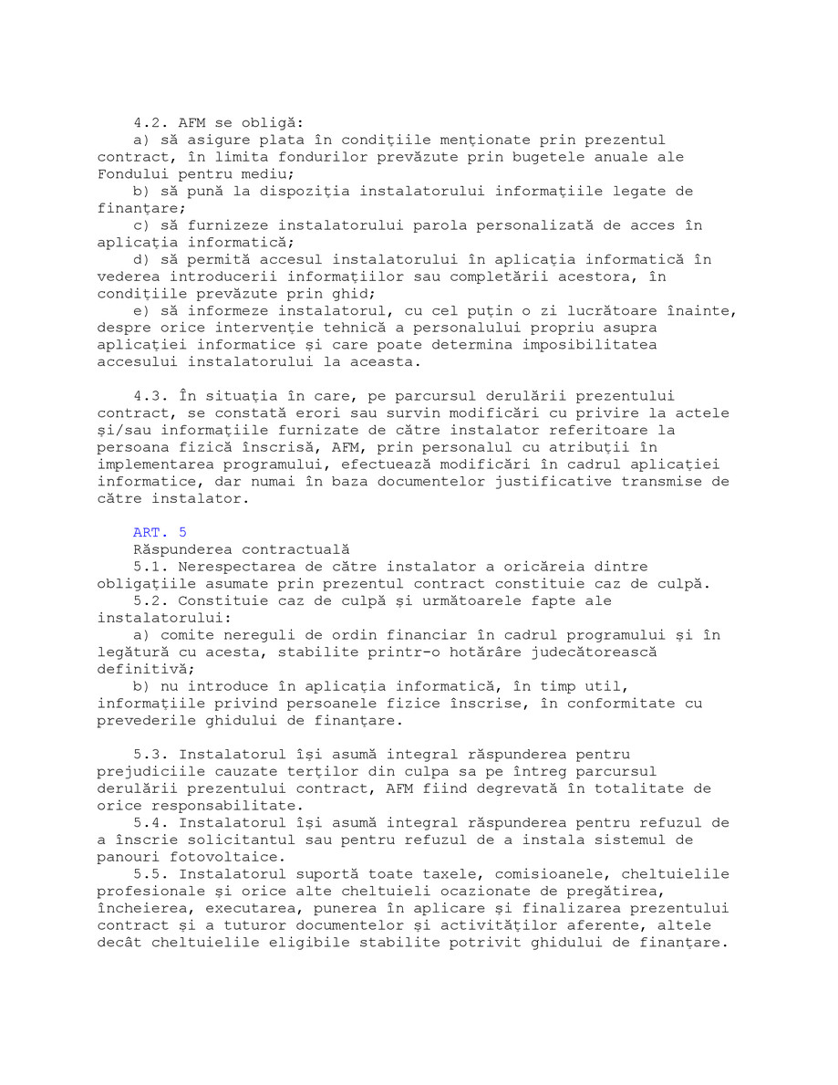 Pagina 32-Ghid de finanţare a Programului  privind instalarea sistemelor de panouri fotovoltaice  pentru...