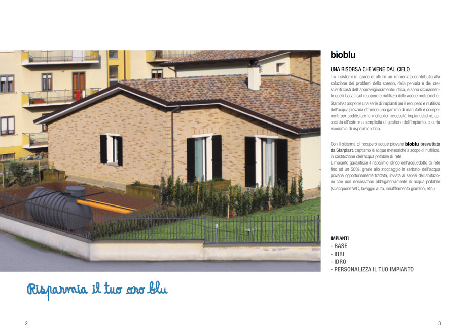Pagina 2-RECUPERO ACQUA - BIOBLU - prezentare in italiana 