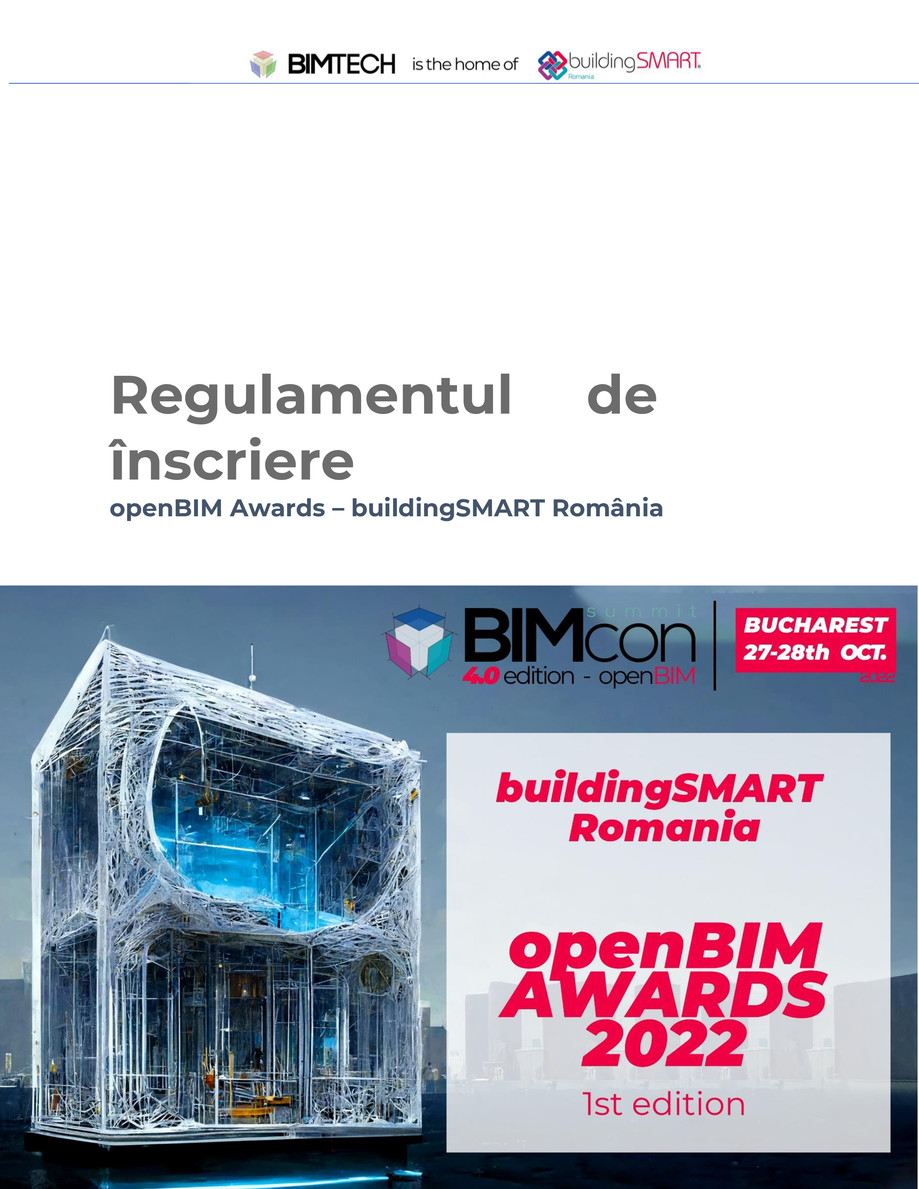 Pagina 1-Regulamentul de inscriere bS Romania - openBIM Awards 2022 