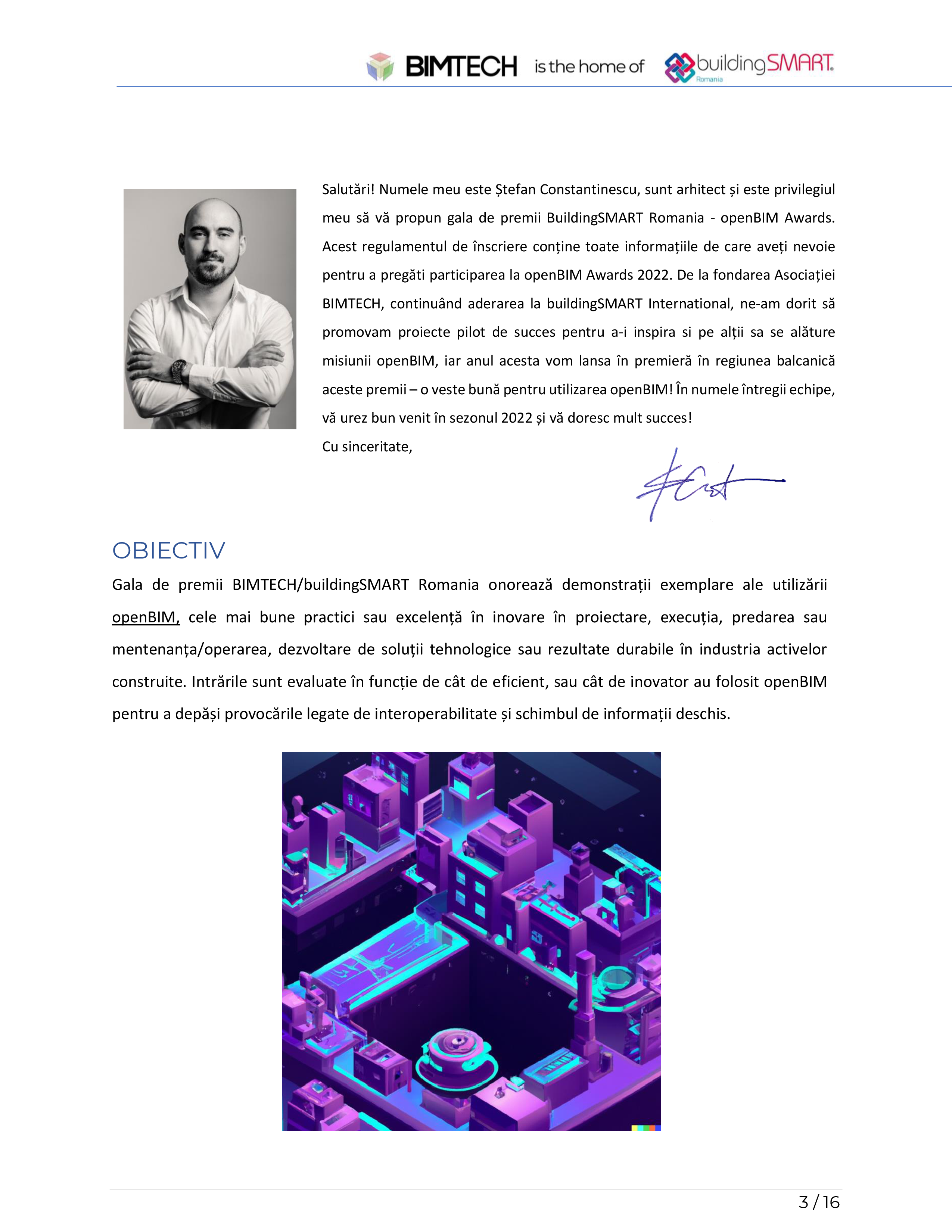 Pagina 3 - Regulamentul de inscriere bS Romania - openBIM Awards 2022 
