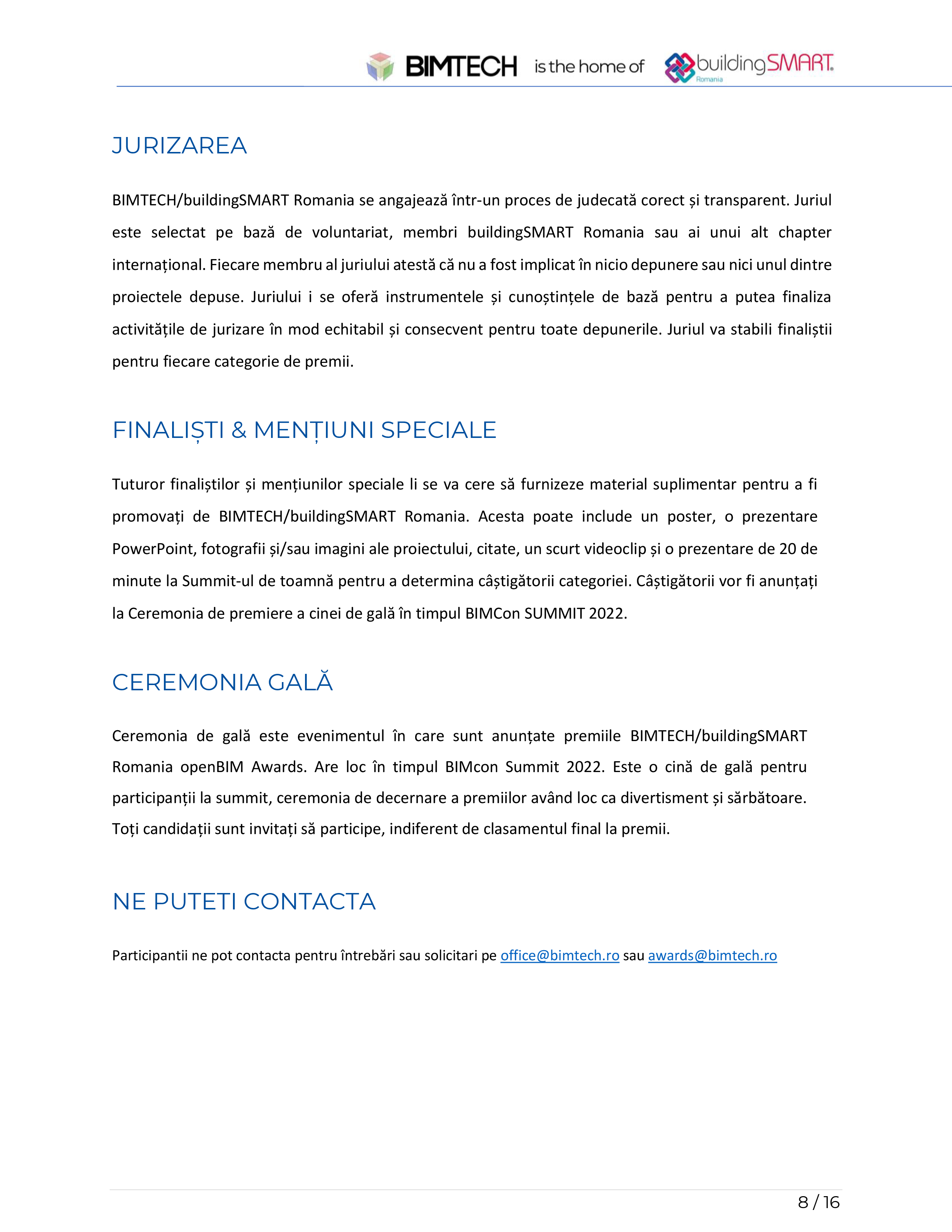 Pagina 8 - Regulamentul de inscriere bS Romania - openBIM Awards 2022 