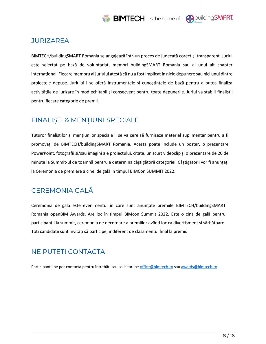 Pagina 8-Regulamentul de inscriere bS Romania - openBIM Awards 2022 