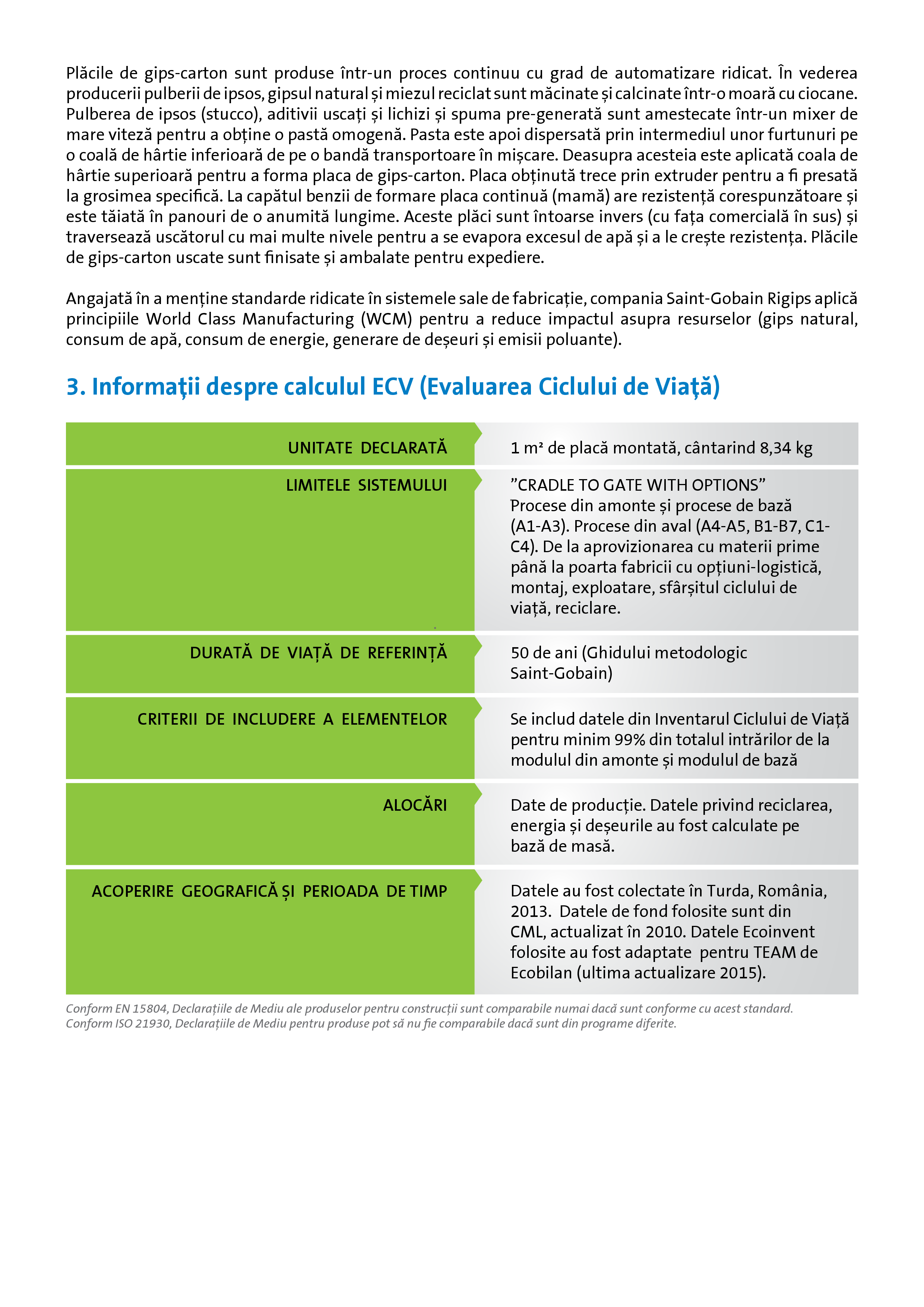 Pagina 4 - Declaratie de mediu pentru Rigips RBI tip H2 12.5  