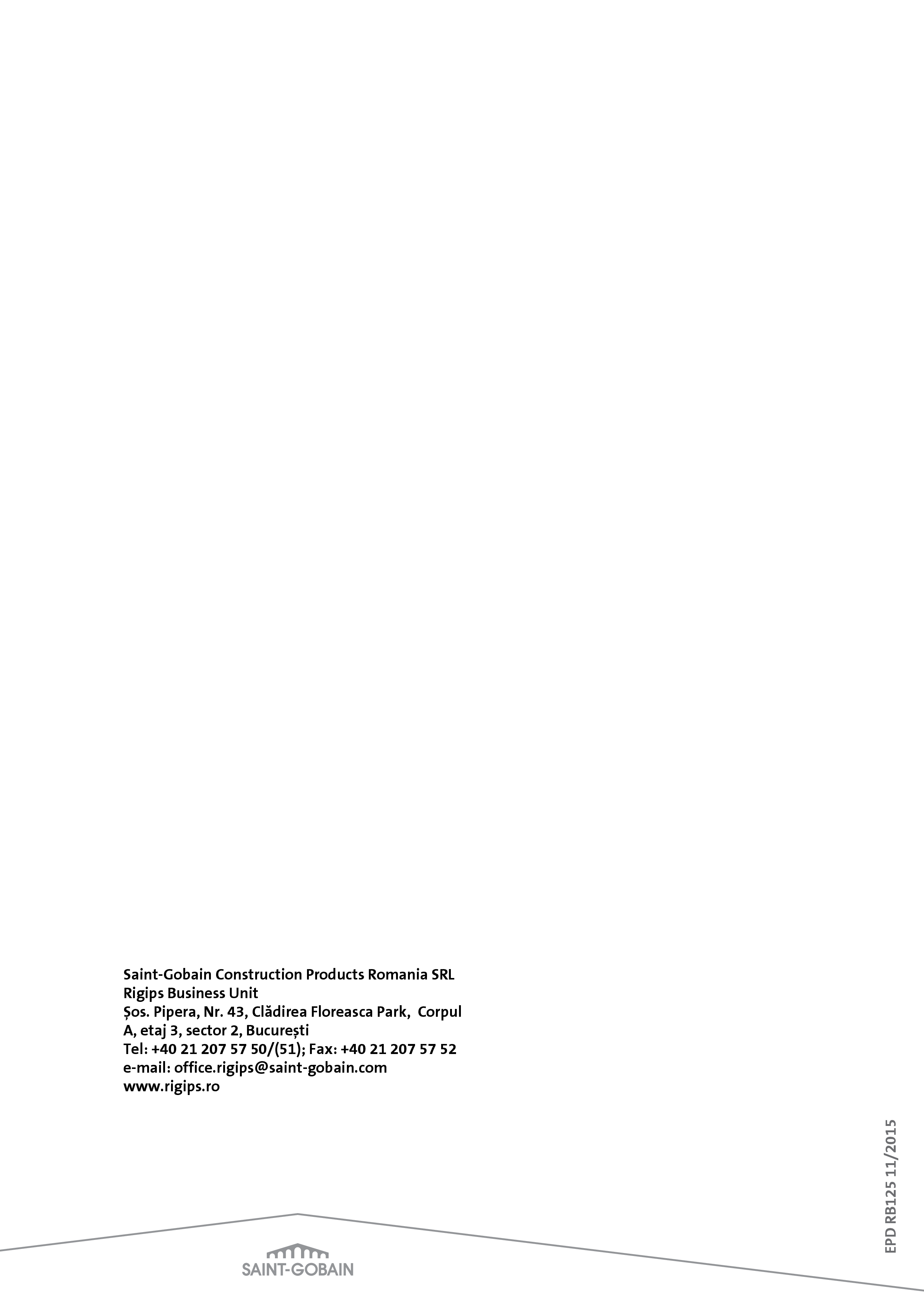 Pagina 16 - Declaratie de mediu pentru Rigips RBI tip H2 12.5  