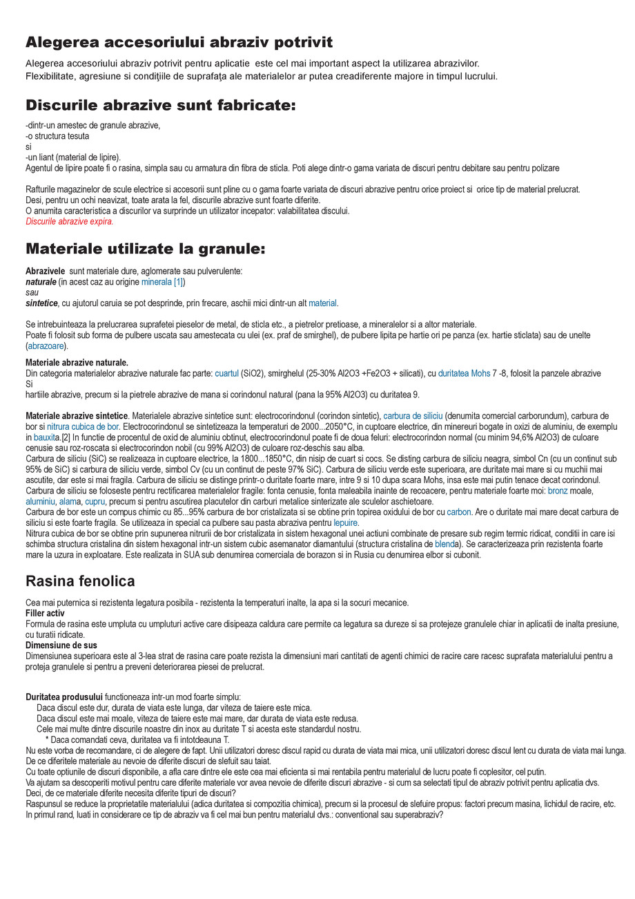 Pagina 3-Inter Abrasiv – Discuri abrazive, discuri pentru taiere, perii abrazive 