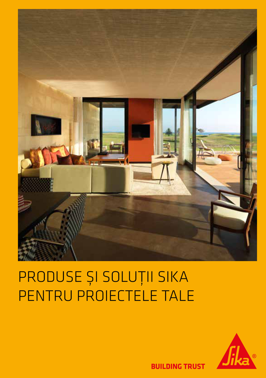 Pagina 1-Catalog Produse și soluții Sika 2018 