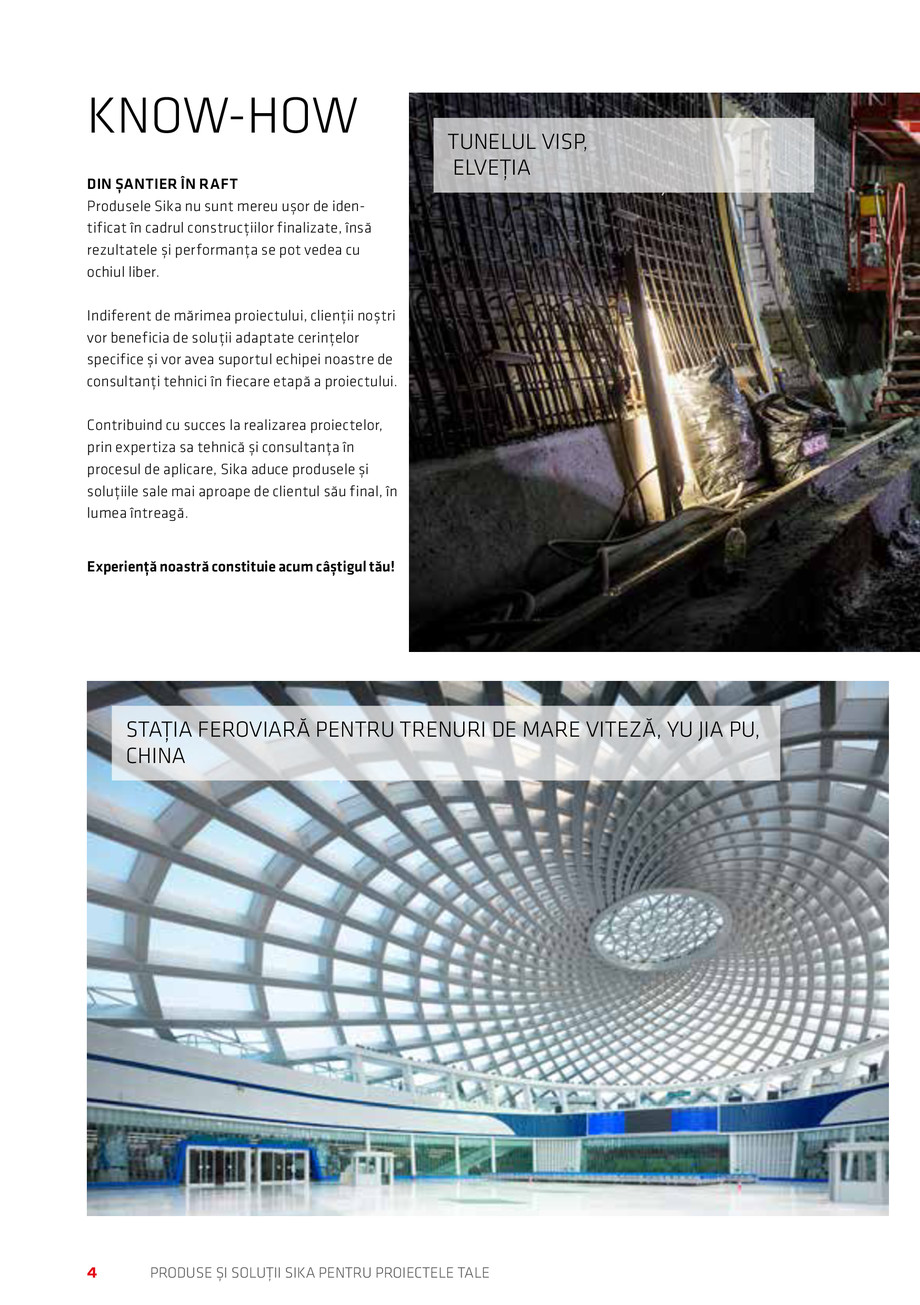 Pagina 4-Catalog Produse și soluții Sika 2018 