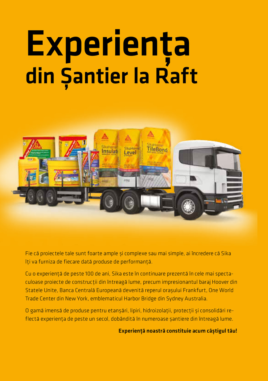 Pagina 8-Catalog Produse și soluții Sika 2018 