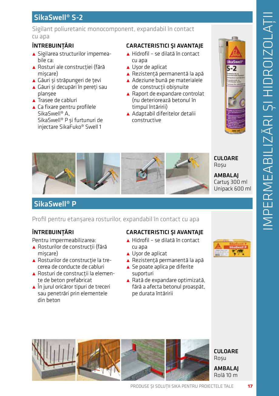 Pagina 17-Catalog Produse și soluții Sika 2018 