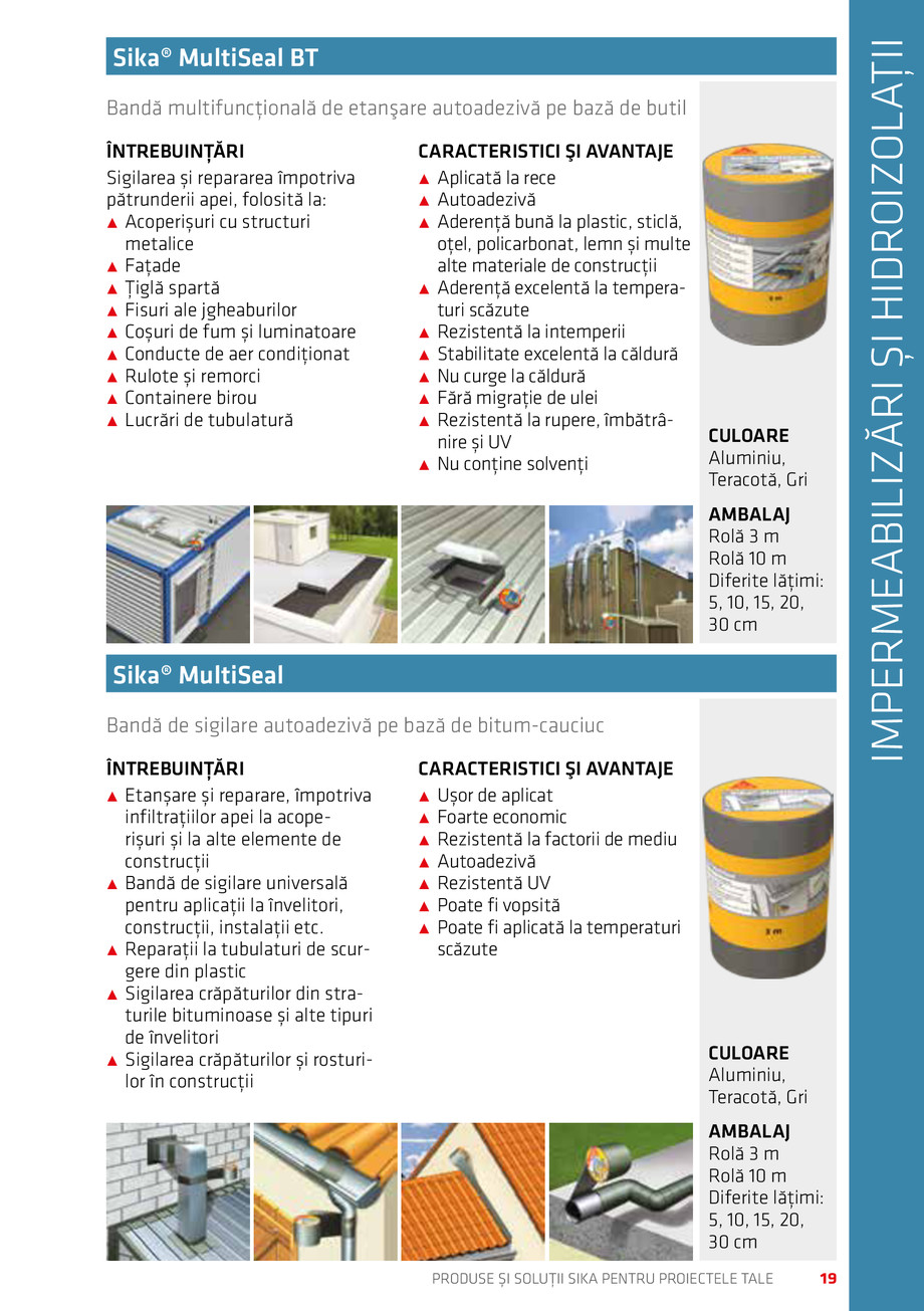 Pagina 19-Catalog Produse și soluții Sika 2018 