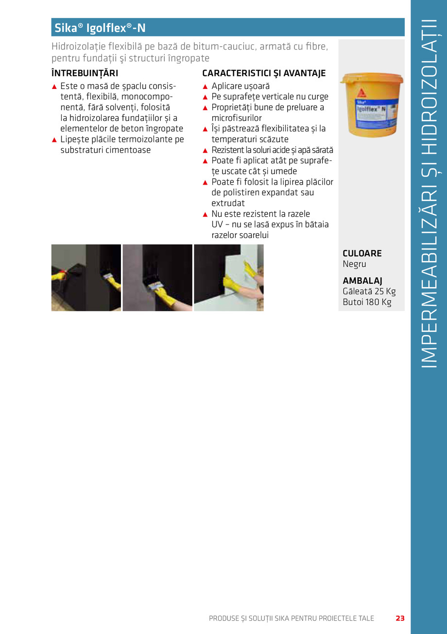 Pagina 23-Catalog Produse și soluții Sika 2018 