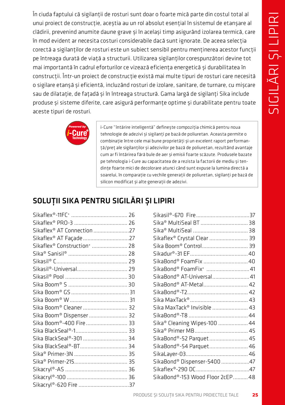 Pagina 25-Catalog Produse și soluții Sika 2018 