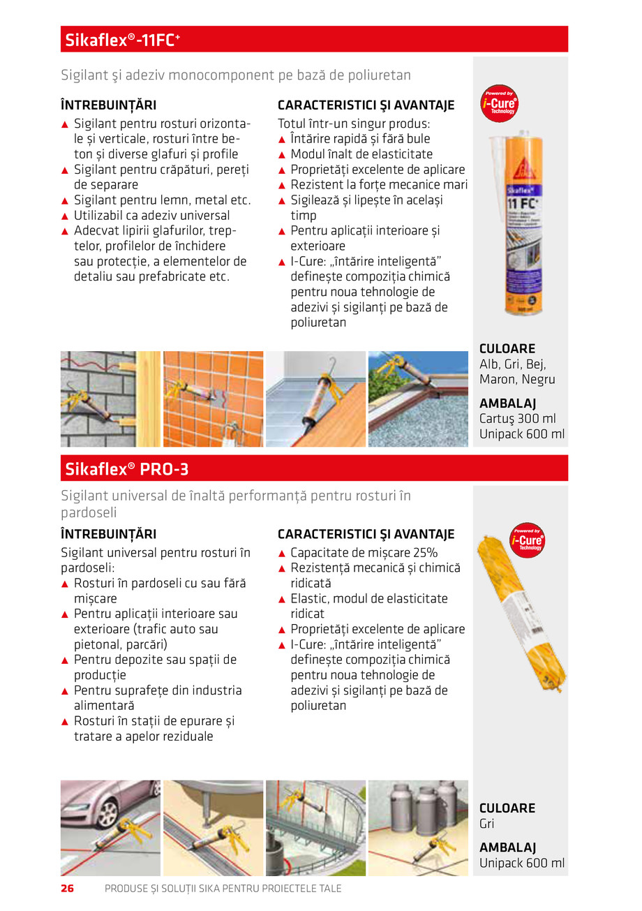 Pagina 26-Catalog Produse și soluții Sika 2018 
