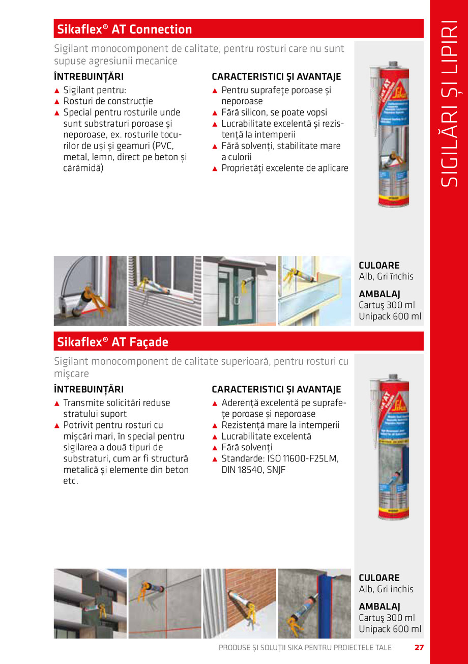 Pagina 27-Catalog Produse și soluții Sika 2018 
