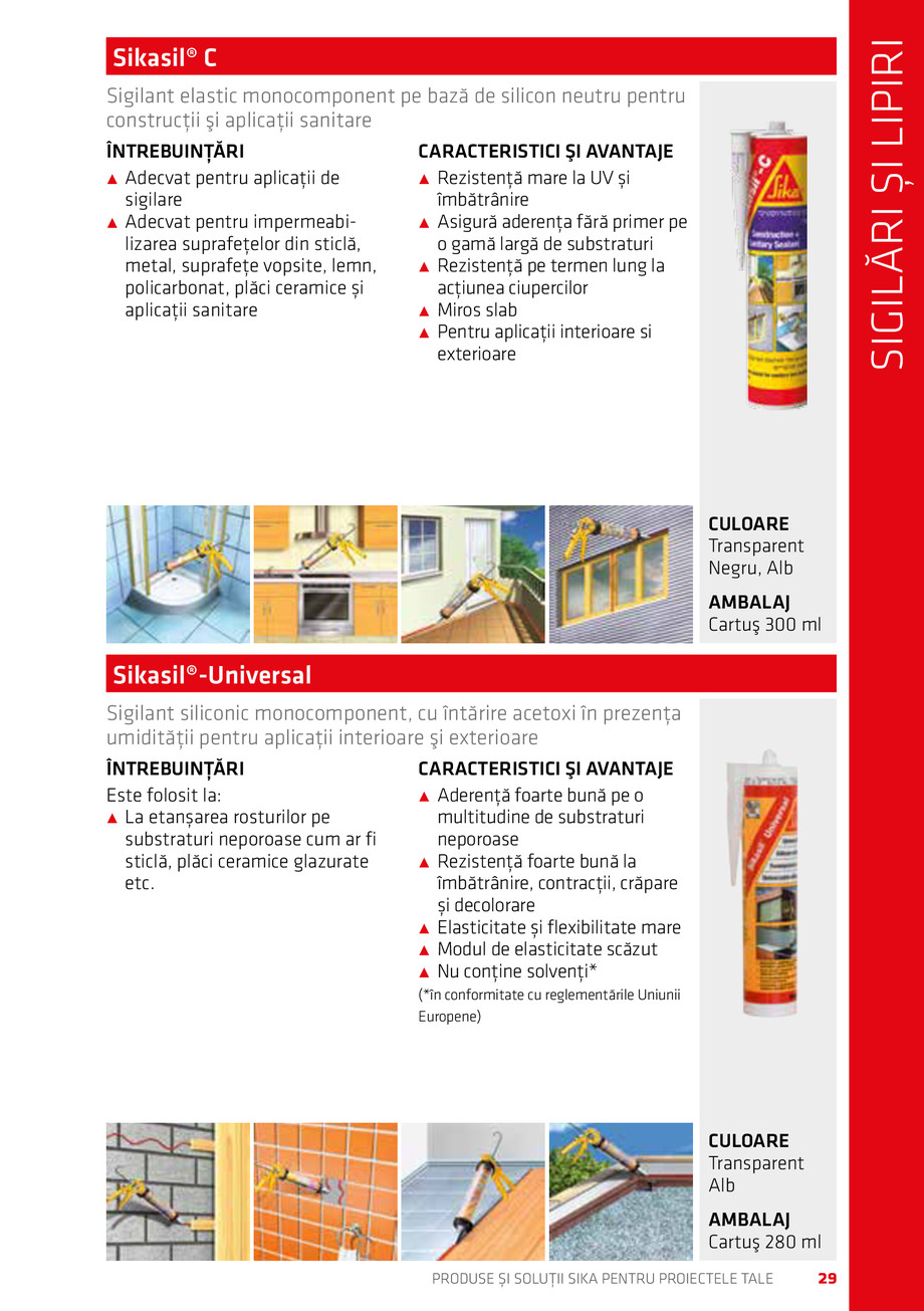 Pagina 29-Catalog Produse și soluții Sika 2018 