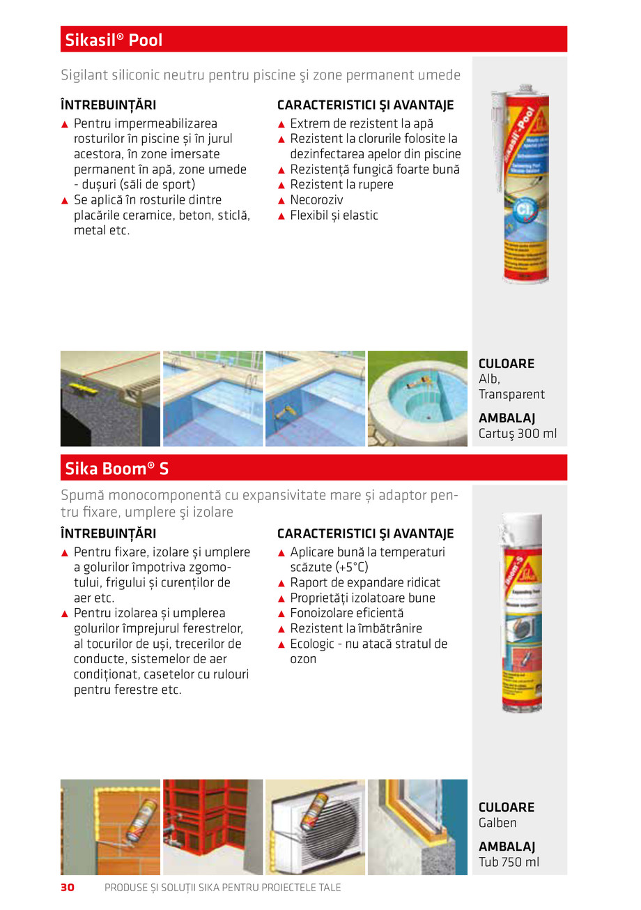 Pagina 30-Catalog Produse și soluții Sika 2018 