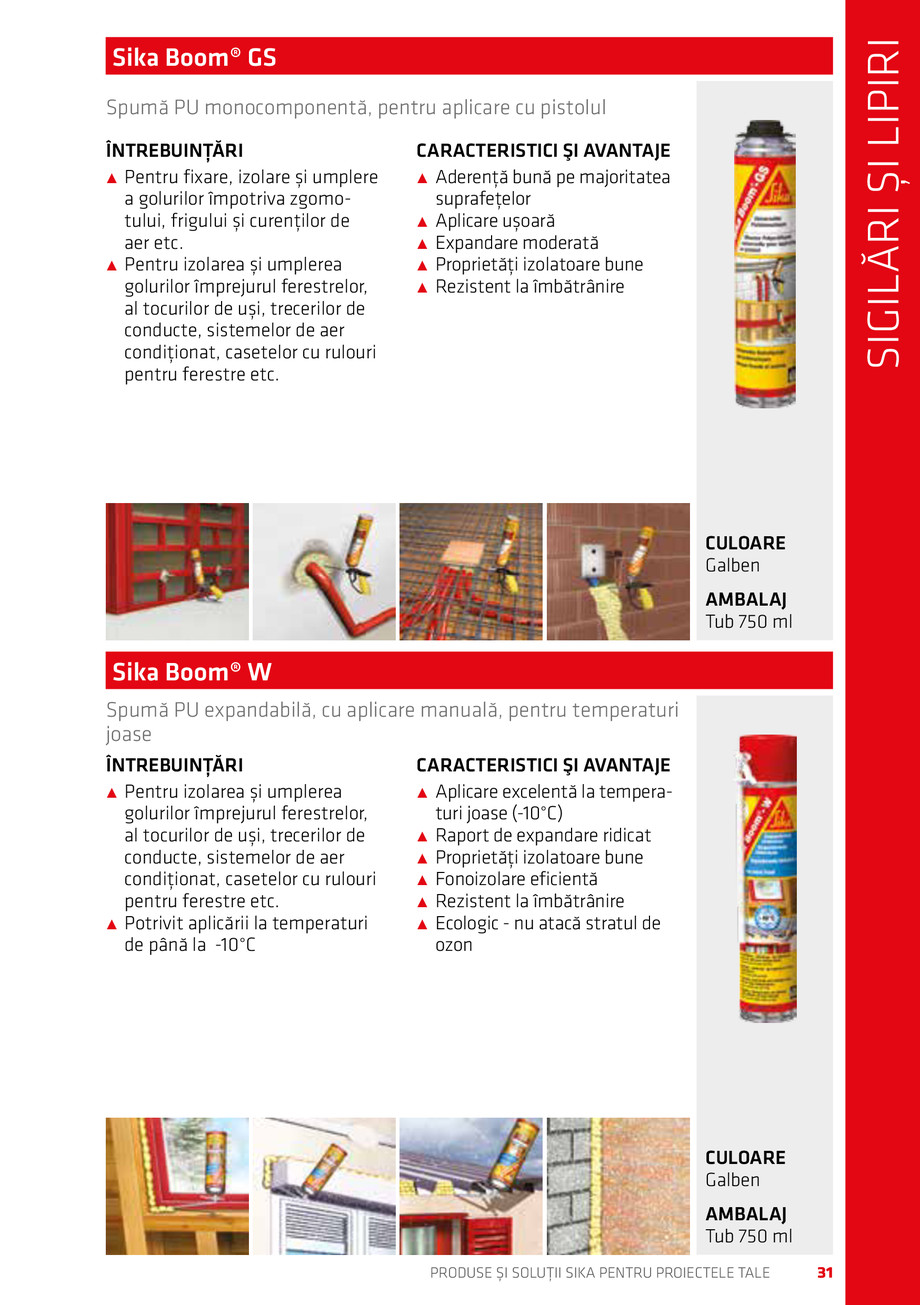Pagina 31-Catalog Produse și soluții Sika 2018 
